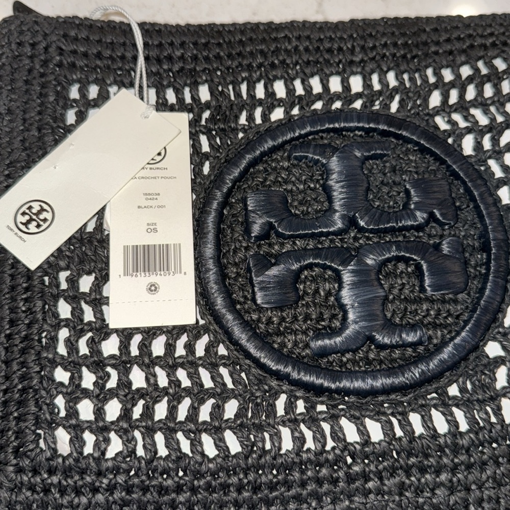 Tory Burch Ella Crotchet Pouch/Wristlet - Picture 6 of 6